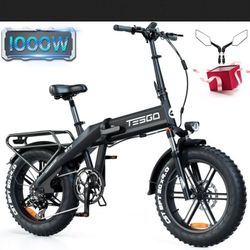 Teego E Bike Mountian Bike  Top Of The Line Paid $2,000.00  Selling For $1080.  Like New. 1000 Watt Motor Fat Tires  - BIKE FOLDS FOR TRAVEL 