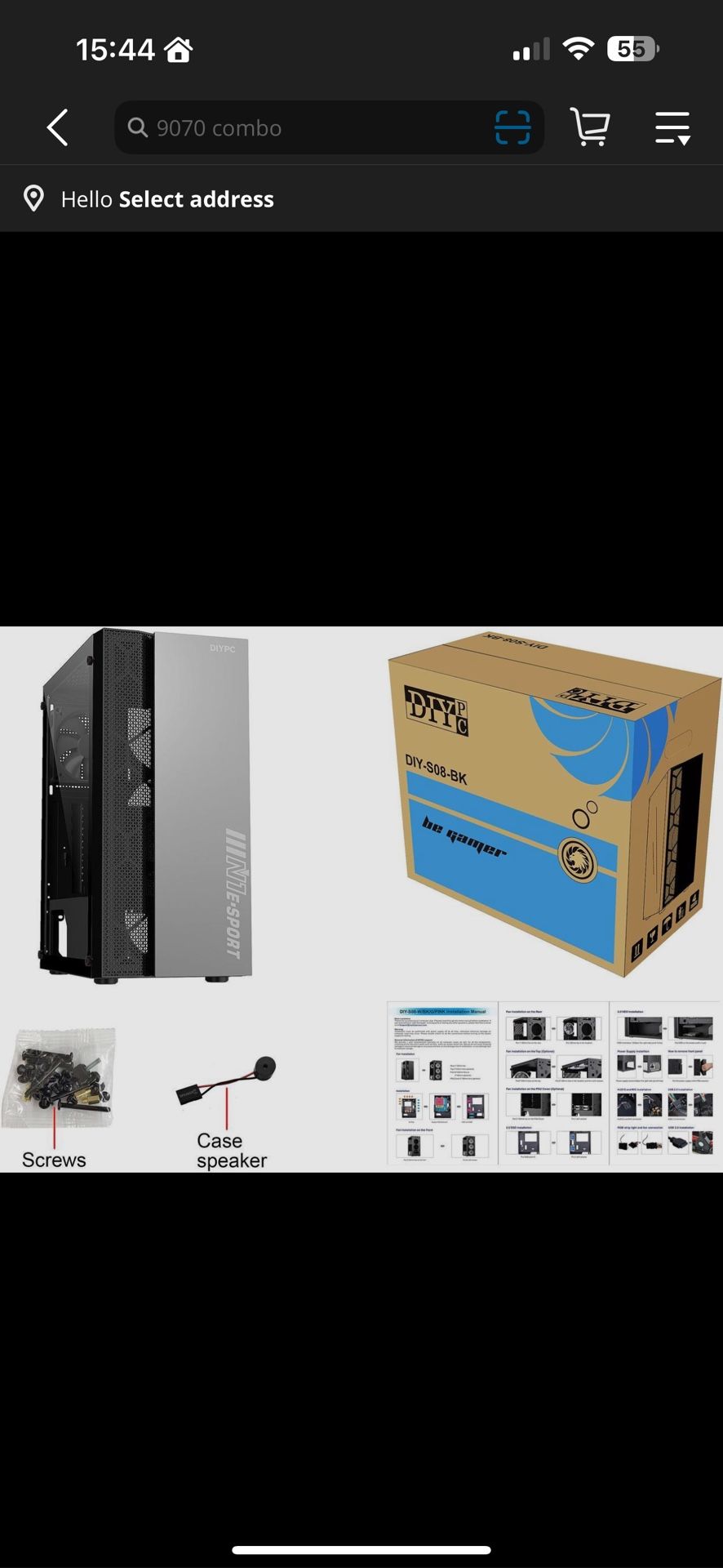 DIY PC DIY-S08-BK Computer Case