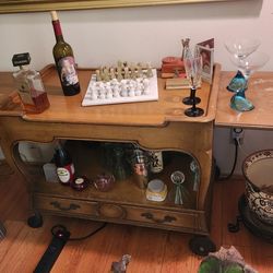 Antique Bar or coffee  cart