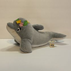 Vintage -- Sea World Dolly Dolphin Rare Plush Stuffed Animal