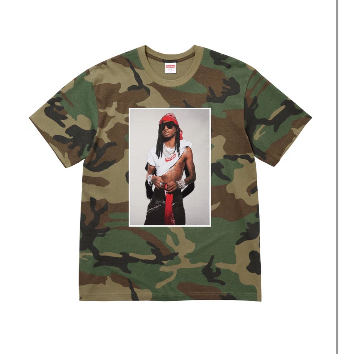 Supreme Playboi Carti Tee ‘Woodland Camo’