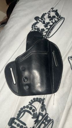 Black Leather OWB Belt Holster