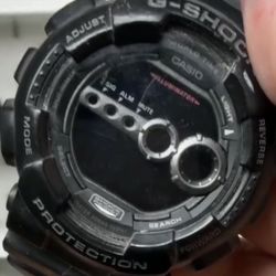 Casio G-Shock All Black Digital Watch GD-100 3263 Up To 8.5" WRIST
