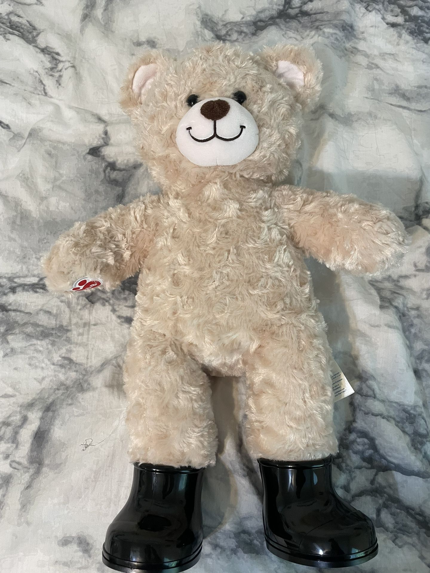 Build-A-Bear Happy Hugs Teddy Bear with Black Boots