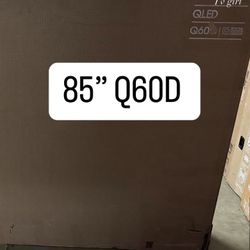 SAMSUNG 85-Class QLED 4K Q60D Series Quantum HDR, Dual LED, Object Tracking Sound Lite, Q-Symphony, Motion Xcelerator, Gaming Hub, Smart TV with Alex