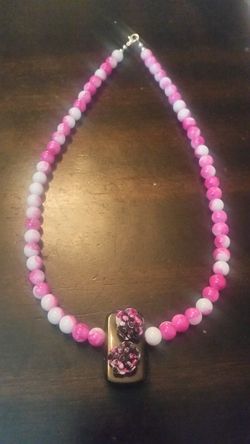 Custom necklace with flowers
