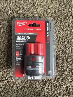 Milwaukee M12 RedLithium High Output CP2.5 Battery