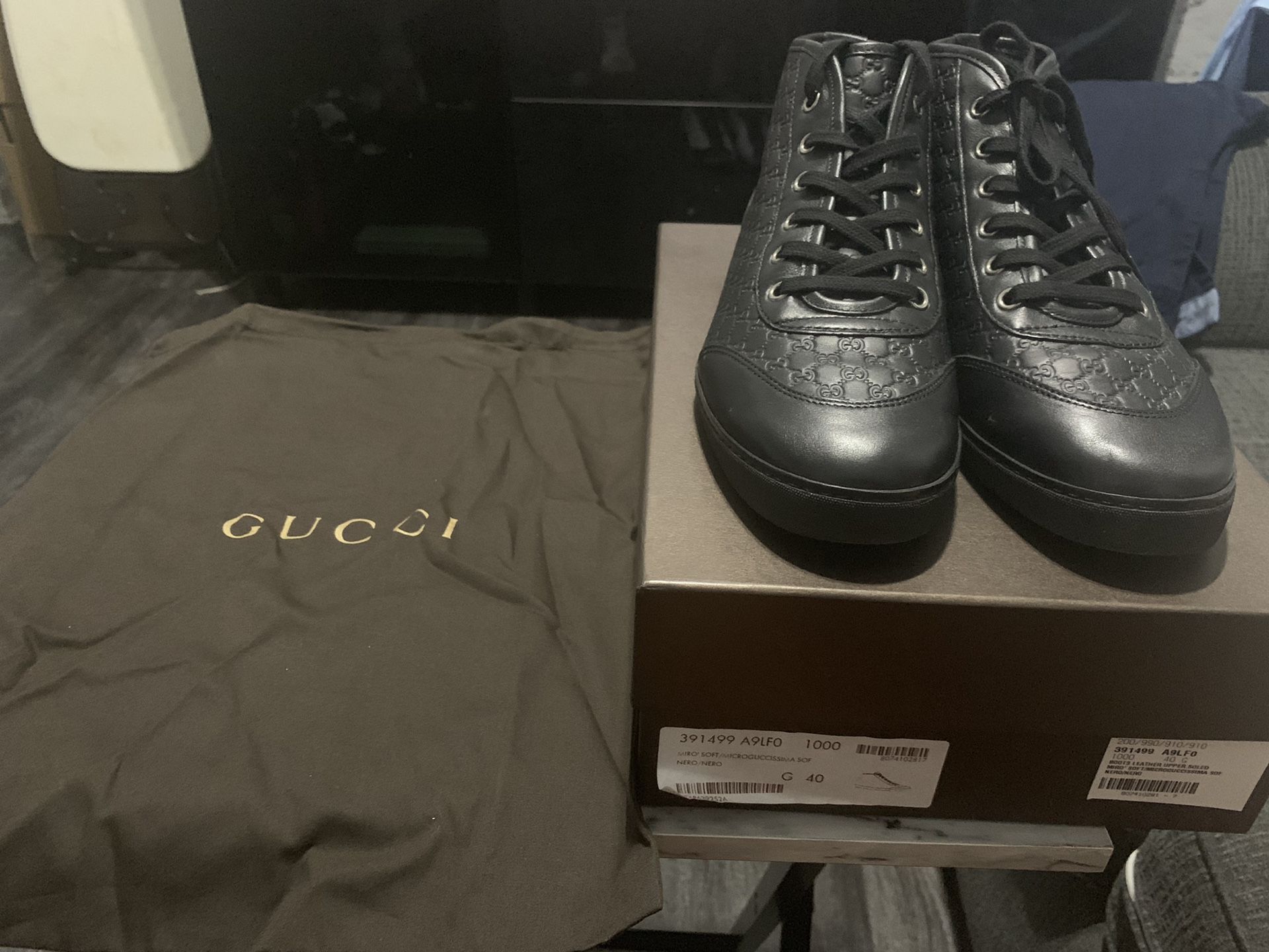 Gucci Microguccissima Soft Leather Sneaker Sz. 10