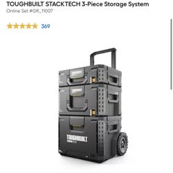 TOUGHBUILT STACKTECH 3-Piece Storage System