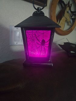 Halloween Spider Web Decorative Lantern