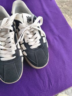 Amiri - Pacific Bones Black Low Top Sneakers size #8