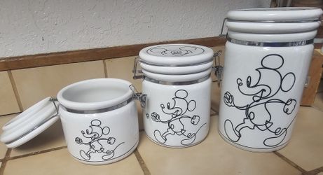 Disney Storage Jar With Clamp Lid
