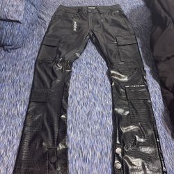 Stacked Snakes Skinned Jeans 