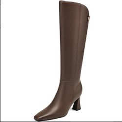 Brown Boots /Black Clutch 