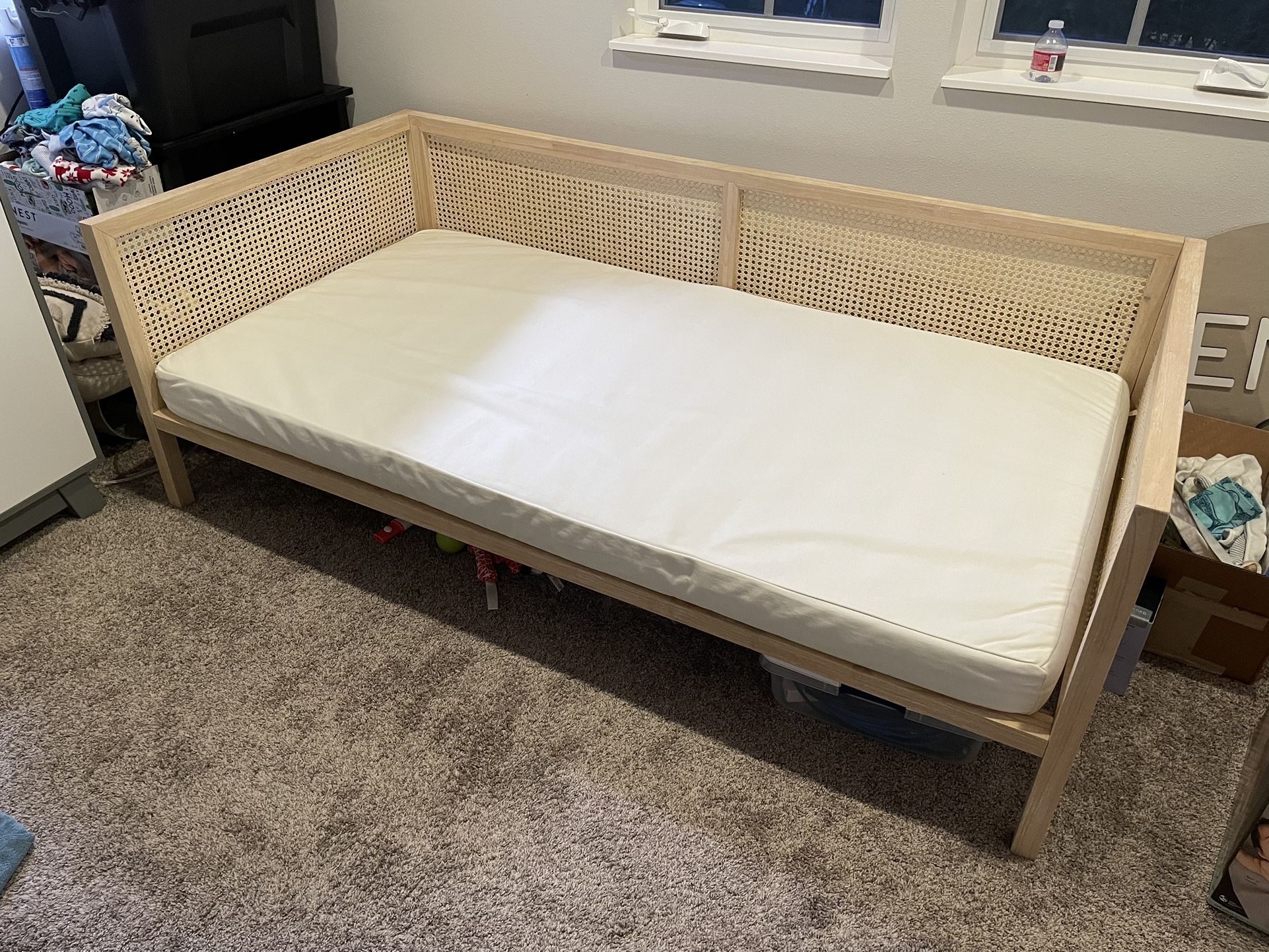 CB2 Daybed Frame - Twin. Natural Rattan