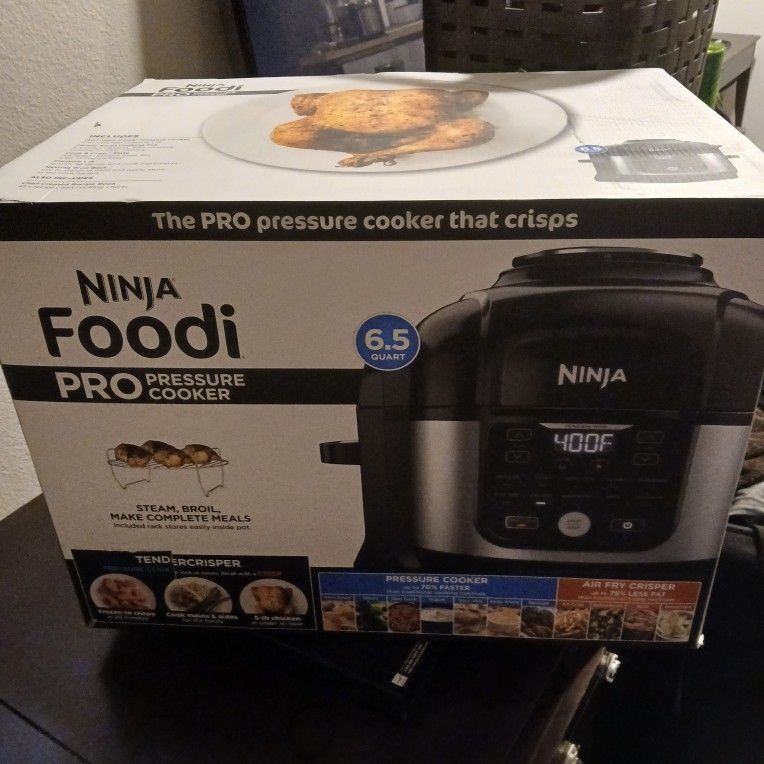 NEW Foodi® 11-in-1 6.5-qt Pro Pressure Cooker + Air Fryer with Stainless finish
