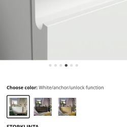 6-drawer dresser, white/anchor/unlock function, 55 1/8x18 7/8x29 1/2 "