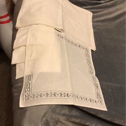 Leart Made In Brazil Cream Napkins And Matching Placemats