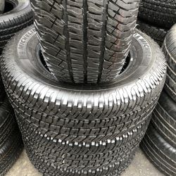 SET OF FOUR TIRES 275/65/18 MICHELIN SEMI NEW 95%TREAD LIFE $380 PRICE INCLUDE PROFESIONAL ISTALATION AND TAX