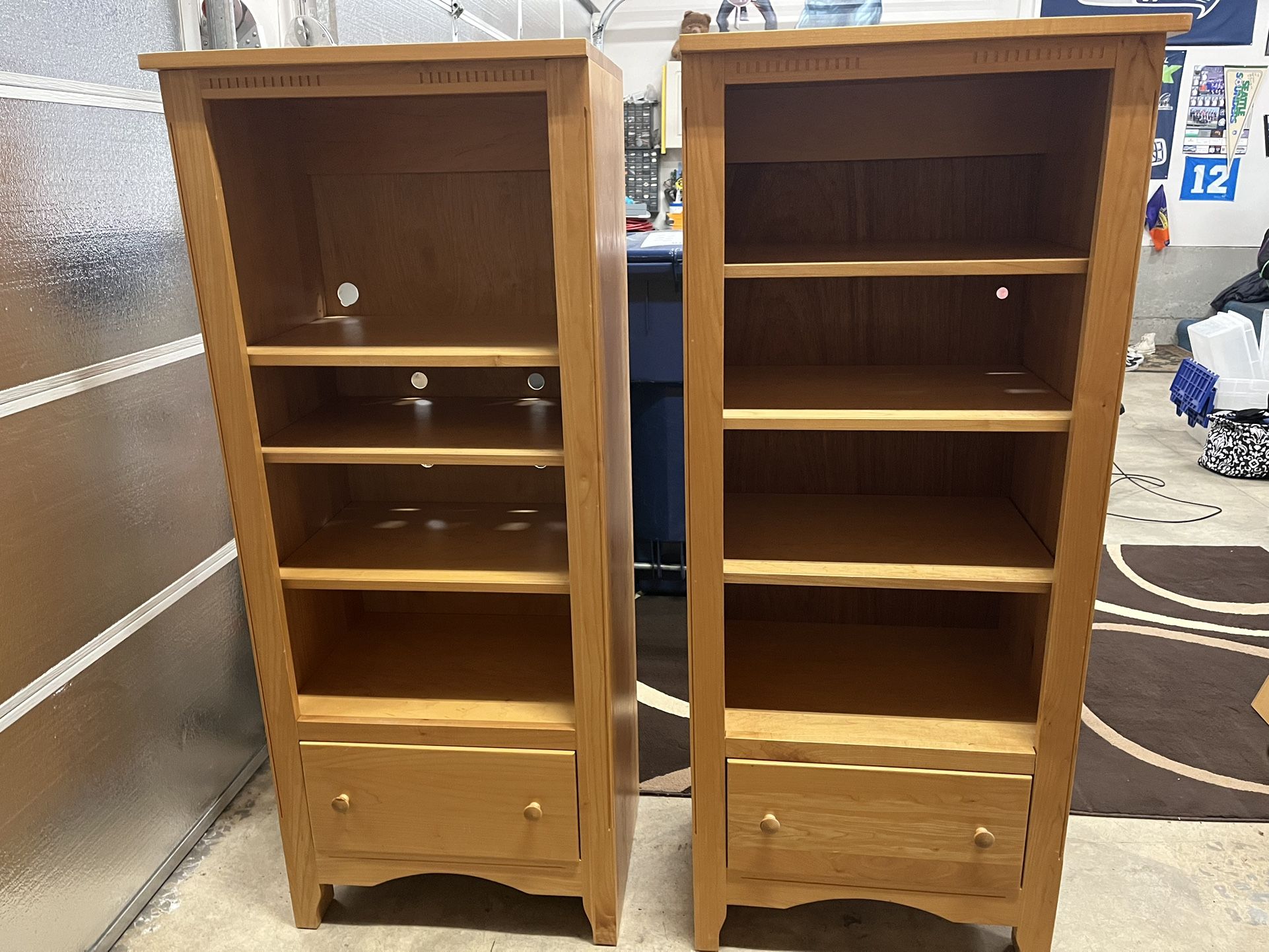 Maple Bookshelves  