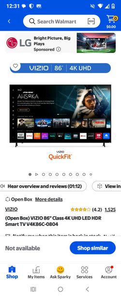 VIzIO 86" Smart tblv