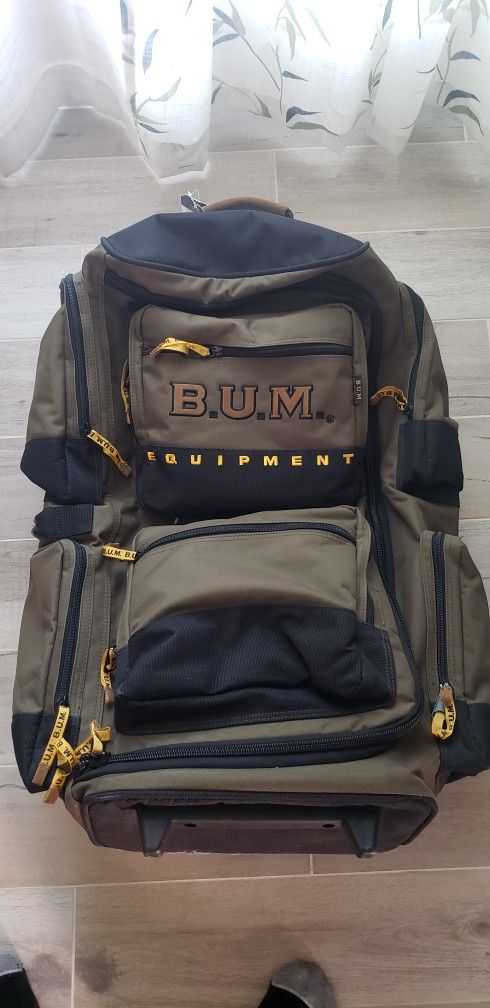 B.U.M. Equipment Duffle Travel gym bag army olive green RETRO BUM