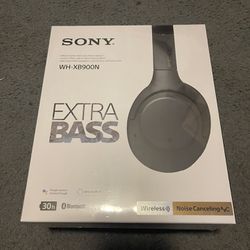 Sony wireless noise, cancellation, Stereo headsets. New in box  Never opened with plastic sealed