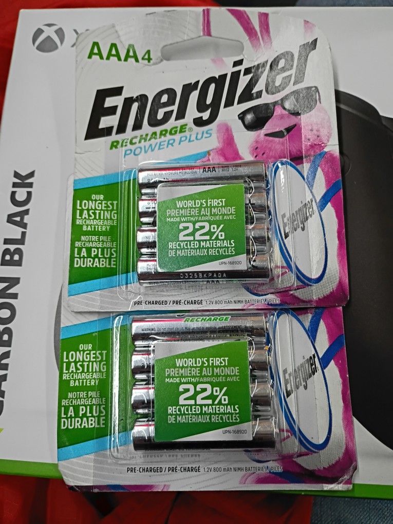 Battery Energizer Recharge Power Plus AAA Batteries 4 Pack X2 8 Batteries Total $25 O.b.o.