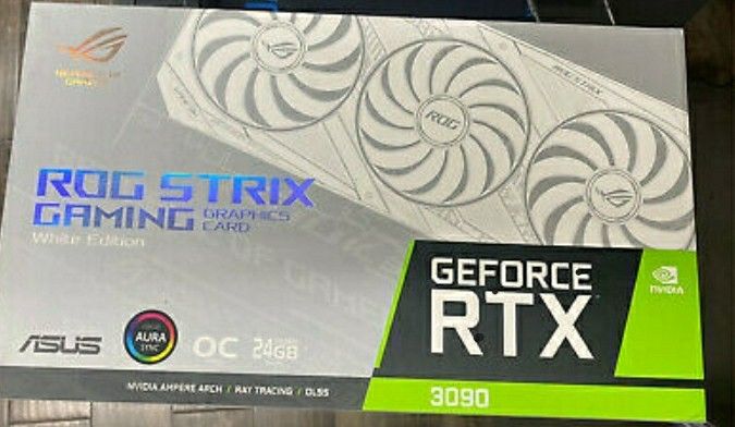 ASUS GeForce RTX 3090 OC Strix White Edition Graphics