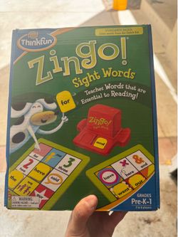 Zingo Sight Words educational game toy for kids children