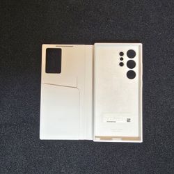 Samsung S24 Ultra White Wallet Case