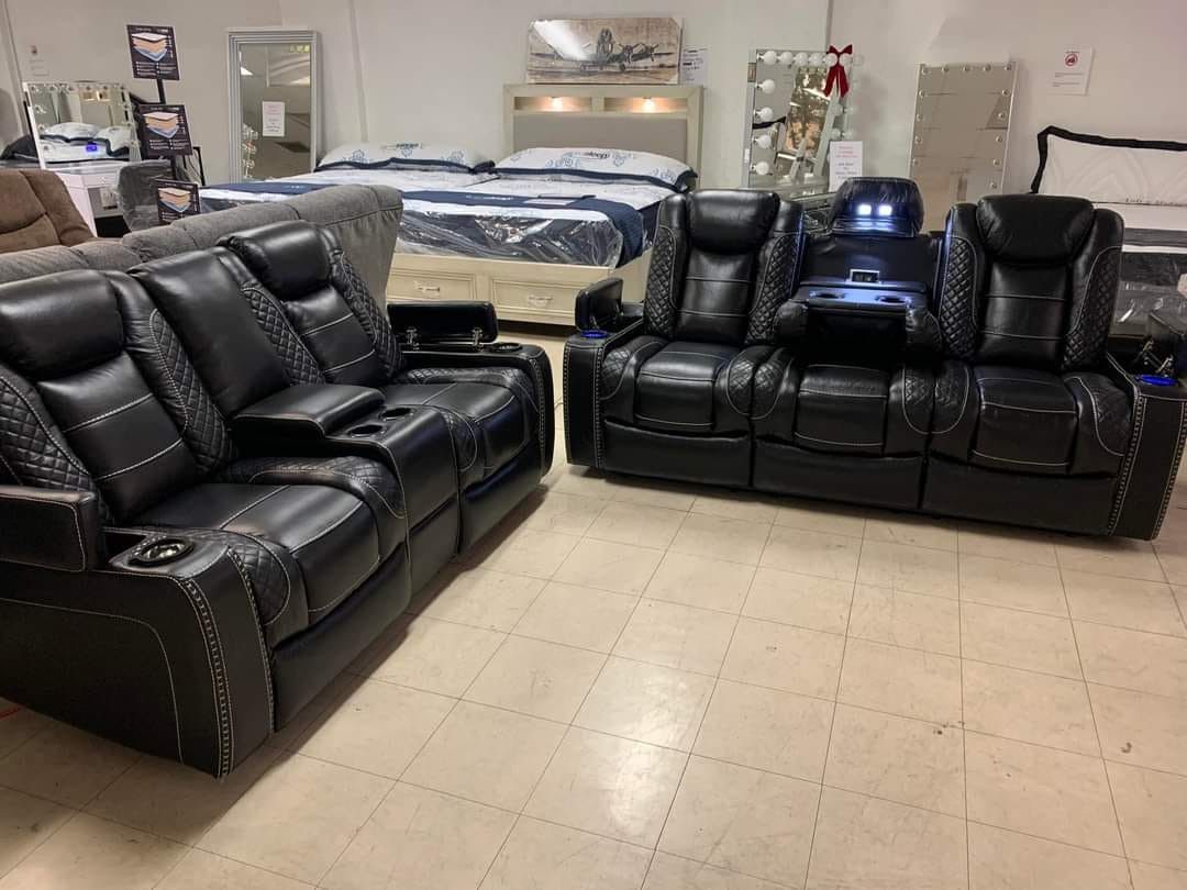 In Stock 🎯 Finance Available 👉Party Time Led Reclining Living Room Set Ashley 