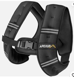 APEXUP 10lbs Weighted Vest Men Women, Weight for Women 10lbs, Black