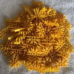 105 K’NEX yellow 5 Position connectors