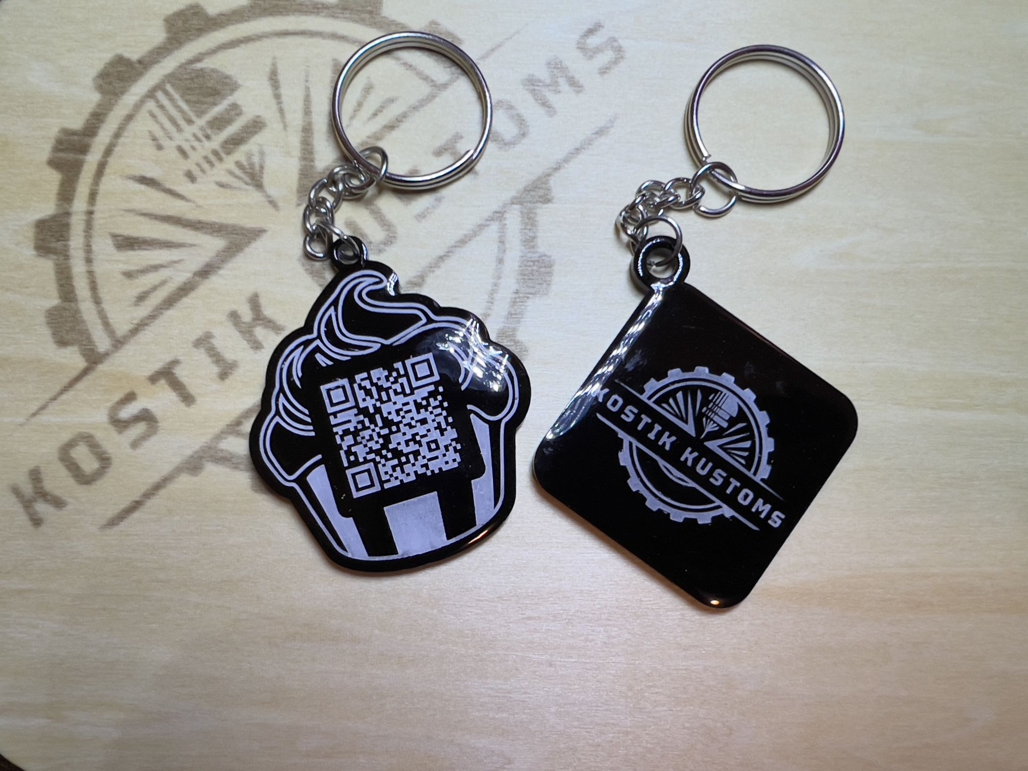 Custom QR Code Keychains