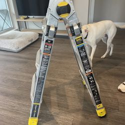 Gorilla Ladders 14 ft. Reach Aluminum Multi-Position Ladder with Tool Hangers, 300 lbs. Load Capacity, Type IA Duty Rating