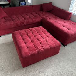 Big Red Comfy Couch