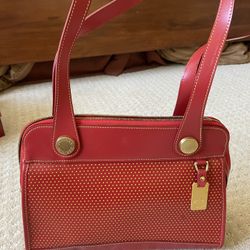 Vintage Dooney & Burke Rare Authentic Red Bag