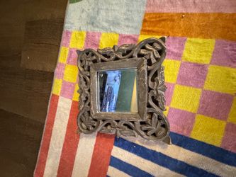Small Ornate Carved Wood Mirror