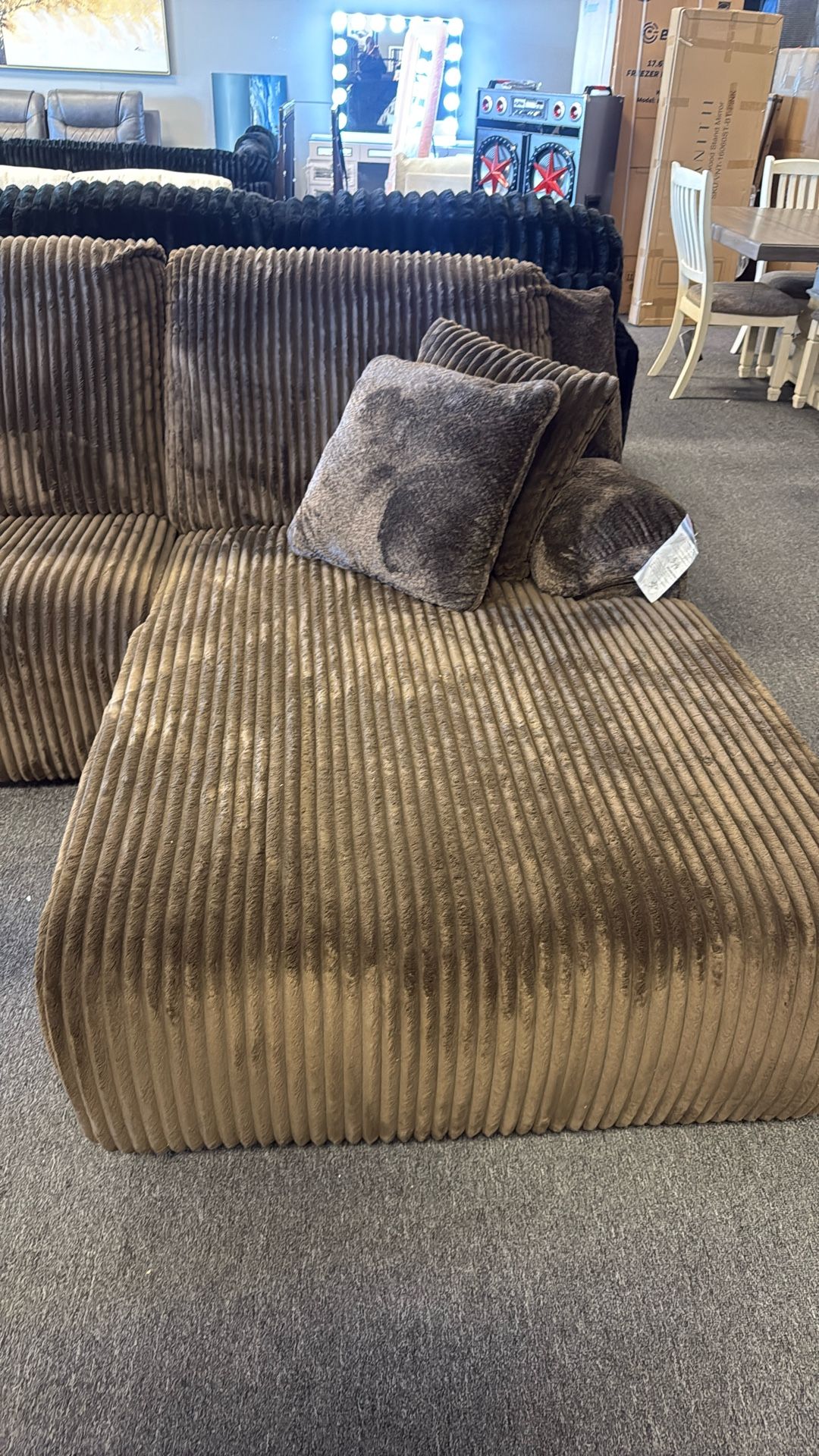 Ashley 3 Piece Brown sofa set 