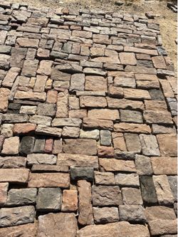 72 sq feet M-Rock cottage Cobble stone Veneer purchased for $12/ sq foot form Lowe’s, have approx 60 sf remaining sacrifice for $7 per square foot per