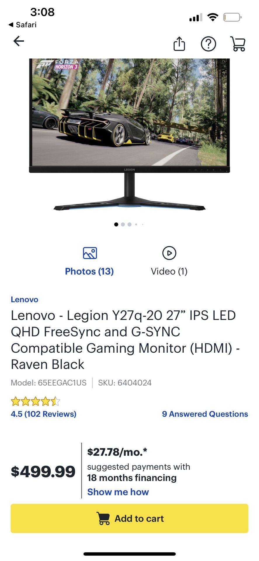 165 Hz Legion Gaming Monitor | 2 Samsung Curved Monitors 144hz