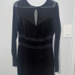 Mesh Black Dress