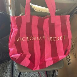 Full Size Victoria's Secret Canvas Bag
