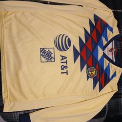 Club America 2019-2020 Soccer Jersey Size M Long Sleeve