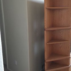 Pair of Oak Corner units