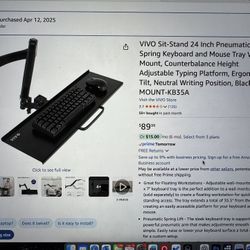 Keyboard and mouse wall mount