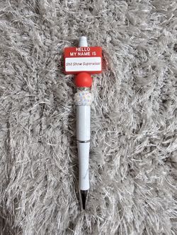 Hello My Name Is..Beaded Pen