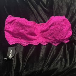 NWT Express Size M Pink Strapless Bra