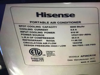 Air Conditioner 8000 Hisense